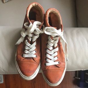 Frye Kira High Top leather sneakers